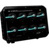 Industrial 8-port unmanaged IP67 Ethernet switch with PoE (RoHS), Includes 4SASO-0001 (IP67 RJ-45 Plug) x 8, 4SASO-0004 (Cap with Tether) x 8 and 4SIO1K0000016 (IP67 Power Plug) x 1ICP DAS